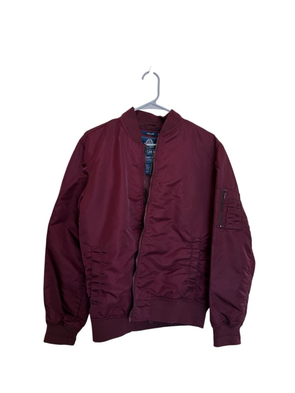 American Rag Men's Burgundy Bomber Jacket